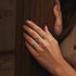 Silver Shell Pearl Beaded ring